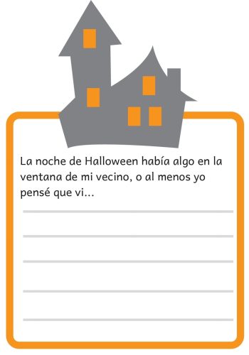 Fichas de escritura creativa Halloween 2