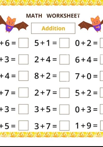 Fichas de Matemáticas para Halloween 1