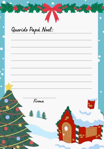 Fichas de navidad para Papá Noel 1