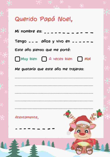 Fichas de navidad para Papá Noel 2