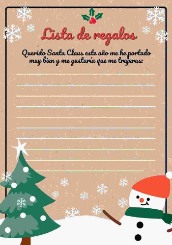 Fichas de navidad para Papá Noel 3