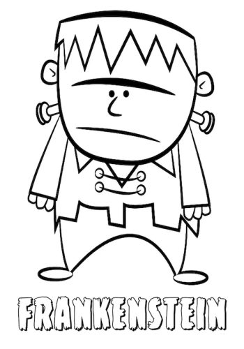 Fichas de Halloween para colorear 1