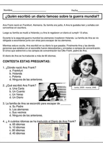 Fichas Día de la Mujer Comprensión Lectora 1