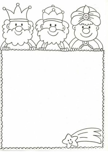 Ficha de Reyes Magos Colorear 2