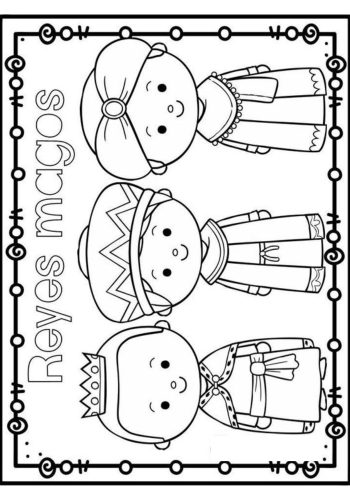 Ficha de Reyes Magos Decorar 1