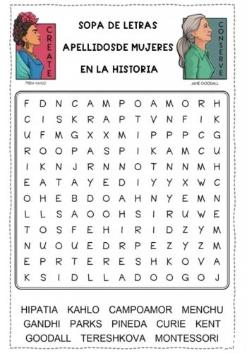 Fichas del dia de la mujer sopa de letras (3)