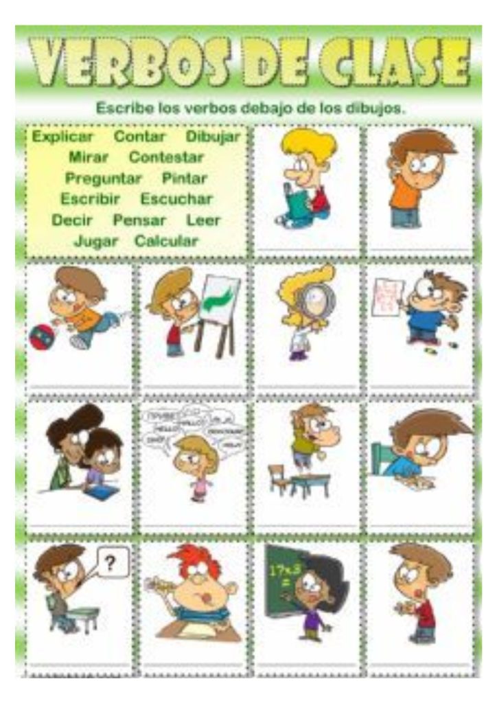 Fichas de verbos