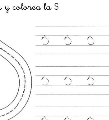 Actividades y ejercicios para practicar la escritura con fichas de caligrafía 2