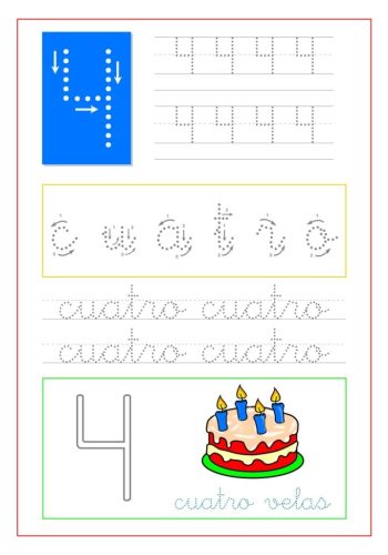 Fichas para aprender las letras del alfabeto y los números 3