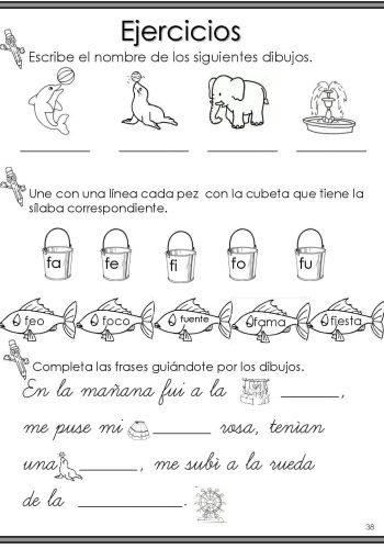 Relación de las fichas con la lecto-escritura y lógico-matemática 3