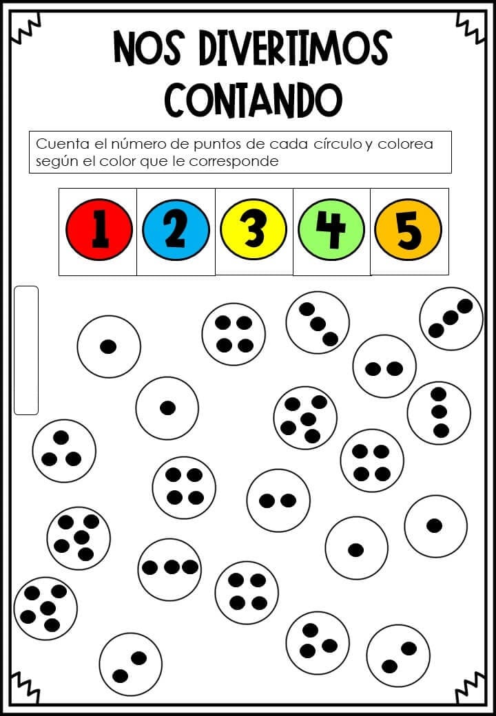 Fichas de colores para matemáticas: Juegos y aprendizaje para niños