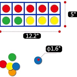 Actividades de juego con fichas de colores para matematicas 2