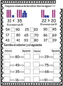 Actividades de matemáticas y operaciones básicas 2