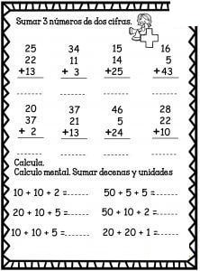 Actividades de matemáticas y operaciones básicas 3