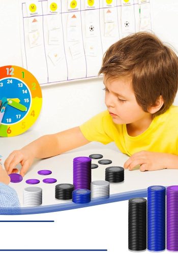 Aplicación de las fichas de plástico transparentes en actividades de conteo y bingo 2