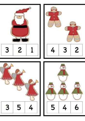 Aplicación de los números ordinales en actividades de Navidad 2