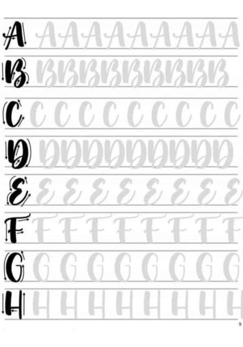 Aprender diferentes estilos de letra 2