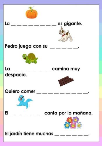 Oraciones para completar 3