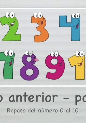 Definición de números anterior y posterior 1
