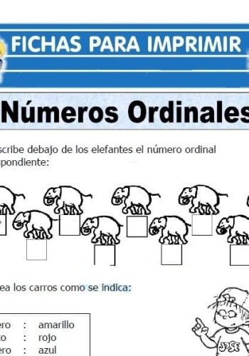 Definición de números ordinales 1