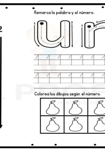 Desarrollo de habilidades de conteo y grafomotricidad 3