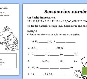 Ejemplos de actividades y juegos para reforzar las habilidades numéricas 1
