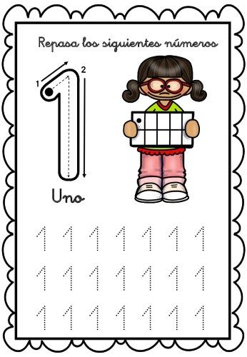 Ejercicios de caligrafía para letras y números 2