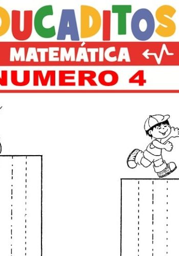 Ejercicios de contar y reconocer la cantidad del número 4 1