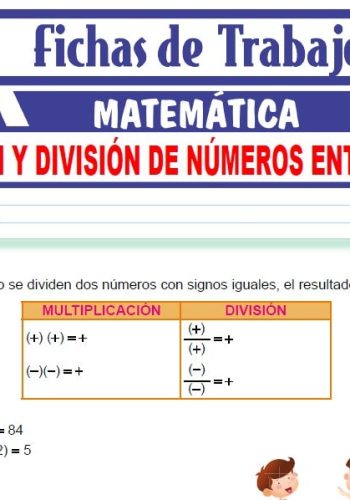 Ejercicios de multiplicación y división 3