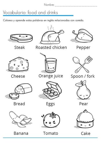 Ejercicios de vocabulario y actividades divertidas en inglés 2