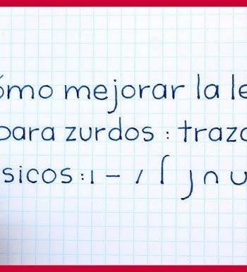 Fichas de caligrafia para adultos zurdos 1
