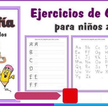 Fichas de caligrafia para adultos zurdos 2