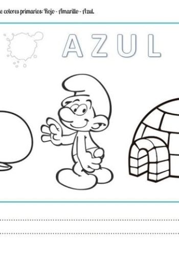 Fichas de color azul para primaria 2