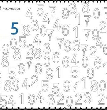 Fichas de colores para actividades de matemáticas y números 2