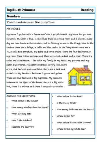 Fichas de comprensión lectora 1