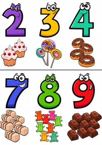 Fichas de números del 1 al 10 1