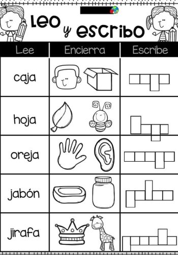 Fichas de repaso 2 primaria para la lectoescritura 1