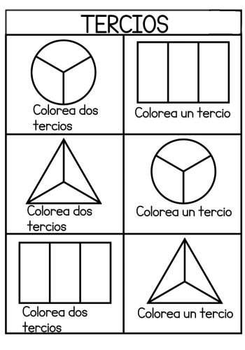 Fichas de fracciones y problemas matemáticos 2