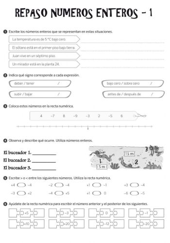 Hojas de ejercicios disponibles y recomendadas 1