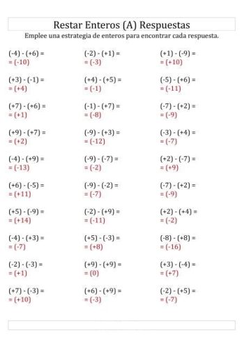 Hojas de ejercicios disponibles y recomendadas 2