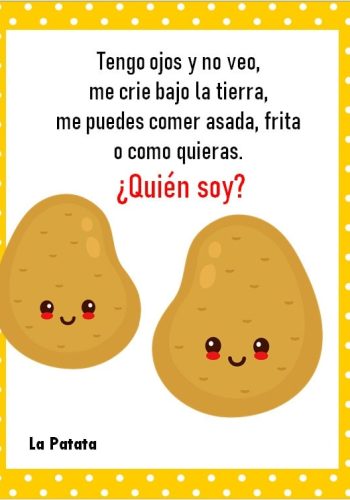 Juegos y adivinanzas relacionados con frutas y verduras 2