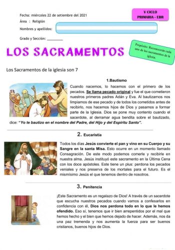 Los sacramentos 2