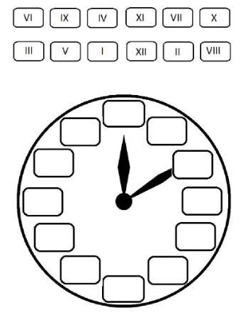 Numeración romana en relojes y cronogramas 3