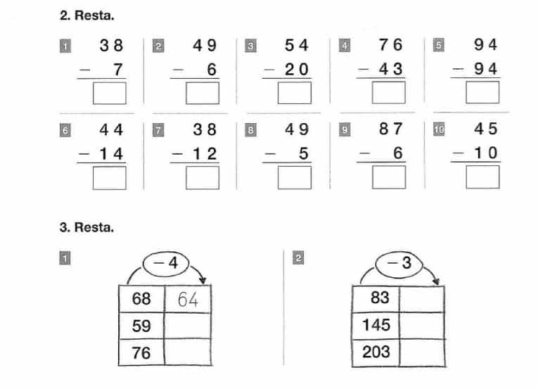 Operaciones básicas adición y sustracción 1
