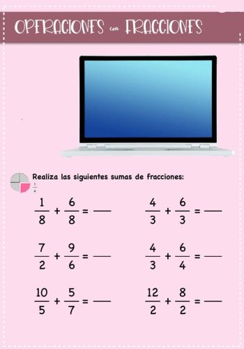 Problemas de suma y resta de fracciones 1