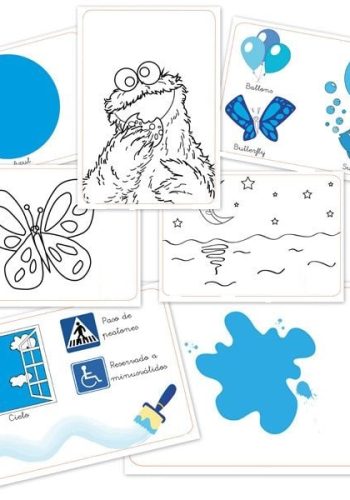 Recursos en Pinterest para fichas de color azul 1