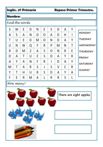 Refuerzo de la práctica de ejercicios de inglés interactivos 1