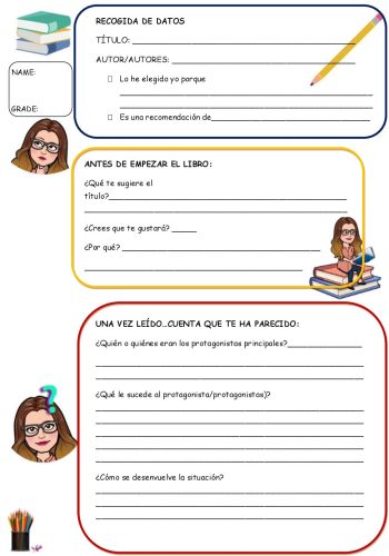 Relación entre temas y ficha de lectura 2