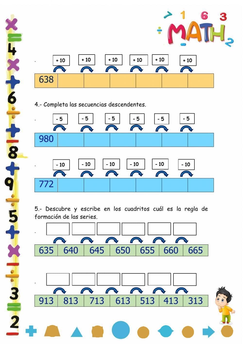 Fichas de números del 200 al 300: Actividades y recursos para practicar la numeración