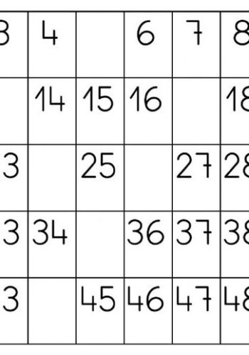 Tabla de números del 1 al 50 2